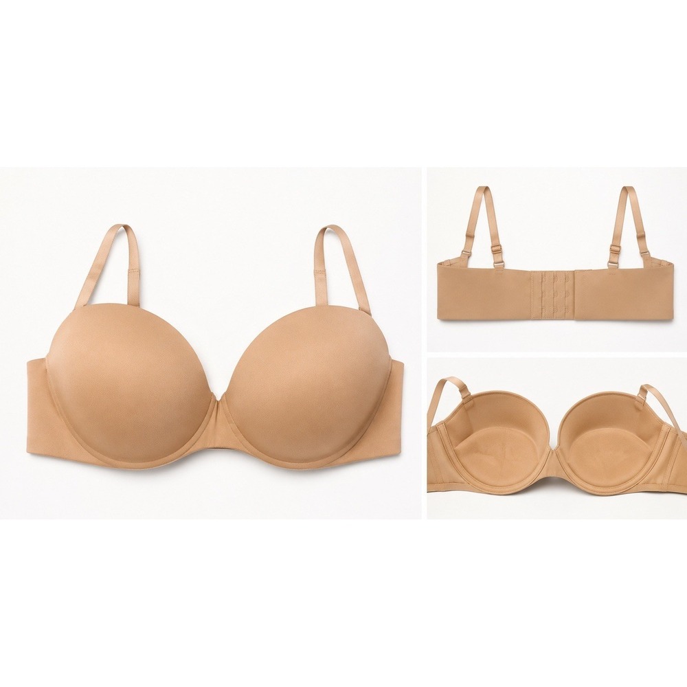 SKIMS Ultimate Collection Push Up Strapless Bra 40DDD Color Clay BABN3208 NWT - Picture 2 of 7